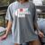 I Heart Hot Baseball Moms Women's Comfort Colors T-Shirt Gray