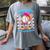 I Hit 100 Days Of School Baseball Ice Cream Drip Women's Comfort Colors T-Shirt Gray