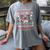 Ho Ho Homerun Baseball Ugly Christmas Sweater Party Hitter Women's Comfort Colors T-Shirt Gray Ho Ho Homerun Baseball Ugly Christmas Sweater Party Hitter Women's Comfort Colors T-Shirt Gray