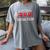 Home Plate Social Club Softball Season Baseball Mom Premium Women's Comfort Colors T-Shirt Gray