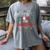 I’Ll Be Home For Christmas Baseball Ugly Sweater Art Women's Comfort Colors T-Shirt Gray