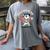 Knock It Outa The Park Baseball Goat Home Run Women's Comfort Colors T-Shirt Gray