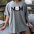 Loud & Proud Baseball Mom Softball Mother Women Mommy Women's Comfort Colors T-Shirt Gray