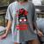 Loud And Proud Baseball Mom Messy Bun Leopard Mother Day Women's Comfort Colors T-Shirt Gray