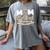 Mom Of The Grand Slammer Leopard Baseball Mom Women's Comfort Colors T-Shirt Gray