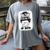 Mom Of Both Volleyball And Baseball Mom For Women Messy Bun Women's Comfort Colors T-Shirt Gray Mom Of Both Volleyball And Baseball Mom For Women Messy Bun Women's Comfort Colors T-Shirt Gray