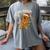 Oh Snap Gingerbreadman Christmas Baseball Women's Comfort Colors T-Shirt Gray
