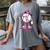 Pink Ribbon Baseball Breast Cancer Awareness Women's Comfort Colors T-Shirt Gray Pink Ribbon Baseball Breast Cancer Awareness Women's Comfort Colors T-Shirt Gray