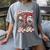 Retro Groovy Baseball Mama Baseball Mom Lover Women's Comfort Colors T-Shirt Gray Retro Groovy Baseball Mama Baseball Mom Lover Women's Comfort Colors T-Shirt Gray