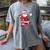 Santa Baseball Christmas Pajamas Xmas Men Kids Boys Women's Comfort Colors T-Shirt Gray Santa Baseball Christmas Pajamas Xmas Men Kids Boys Women's Comfort Colors T-Shirt Gray