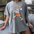 Skeleton Batting Baseball Halloween Women's Comfort Colors T-Shirt Gray