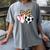 Soccer Baseball Heart Soccer Baseball Mom Women's Comfort Colors T-Shirt Gray