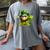 St Patrick’s Day Baseball Shamrock Player Women's Comfort Colors T-Shirt Gray