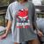 Stealing Hearts And Bases Baseball Player Valentine's Day Women's Comfort Colors T-Shirt Gray