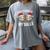 Stop Staring At My Balls Comedy Christmas Baseball Women's Comfort Colors T-Shirt Gray