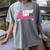 Strike Out Cancer Breast Cancer Awareness Baseball Warrior Women's Comfort Colors T-Shirt Gray