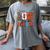 I Survived 100 Days Baseball Football Basketball School Kids Women's Comfort Colors T-Shirt Gray
