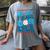 In My T-Ball Mom Era Baseball Mom Groovy Mother's Day Raglan Baseball Tee Women's Comfort Colors T-Shirt Gray