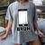 Texted First Bruh Seen Message Valentine's Day Humor Raglan Baseball Tee Women's Comfort Colors T-Shirt Gray