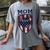 USA Mum Mother's Day Baseball Mom Women's Comfort Colors T-Shirt Gray USA Mum Mother's Day Baseball Mom Women's Comfort Colors T-Shirt Gray