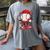 Valentine Baseball Drip Ice Cream Youth Boys Couples Women's Comfort Colors T-Shirt Gray Valentine Baseball Drip Ice Cream Youth Boys Couples Women's Comfort Colors T-Shirt Gray