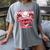 Valentine Baseball Lifestyle Home Plate Ice-Cream Drip Boys Women's Comfort Colors T-Shirt Gray Valentine Baseball Lifestyle Home Plate Ice-Cream Drip Boys Women's Comfort Colors T-Shirt Gray