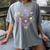 Valentine Heart Love Cute Baseball Softball Lover Sayings Women's Comfort Colors T-Shirt Gray