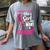 Women's Play Like A Girl Softball Baseball Girls Women's Comfort Colors T-Shirt Gray