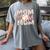 Women's Retro Baseball Mama Distressed Baseball Mom Life Women's Comfort Colors T-Shirt Gray