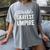 Worlds Okayest Umpire Sarcastic Baseball Game Official Women's Comfort Colors T-Shirt Gray
