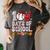 100 Days Of School Cute Bow Baseball Boy Girl Teacher Women's Comfort Colors T-Shirt Pepper 100 Days Of School Cute Bow Baseball Boy Girl Teacher Women's Comfort Colors T-Shirt Pepper