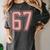 6 7 Number 67 Baseball Meme Tee For Women Women's Comfort Colors T-Shirt Pepper