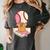 67 Tee Baseball Creamy Dripping Graphic Sixty-Seven Clothes Women's Comfort Colors T-Shirt Pepper
