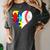 Autism Baseball Heart Autism Puzzle Baseball Mom Women's Comfort Colors T-Shirt Pepper