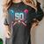 Baseball 50 Year Old Ice Cream Drip 50th Birthday Number 50 Women's Comfort Colors T-Shirt Pepper