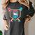 Baseball 9 Year Old Ice Cream Drip 9th Birthday Boys Player Women's Comfort Colors T-Shirt Pepper