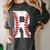 Baseball Alphabet Monogram Initial Letter R Women's Comfort Colors T-Shirt Pepper