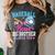 Baseball Or Bows Big Brother Loves You Gender Pink Or Blue Women's Comfort Colors T-Shirt Pepper