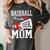 Baseball Cheer Mom Cheerleading Cheerleader Baseball Mom Women's Comfort Colors T-Shirt Pepper