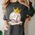 Baseball Drip Ice Cream Crown Melt Graphic Women's Comfort Colors T-Shirt Pepper
