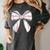 Baseball Mom Coquette Bow Baseball Mama Women's Comfort Colors T-Shirt Pepper