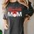 Baseball Mom Coquette Pink Bow Baseball Mama Premium Women's Comfort Colors T-Shirt Pepper