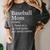Baseball Mom Definition Sarcastic Sports Women's Comfort Colors T-Shirt Pepper
