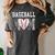 Baseball Mom Heart Sports Mom Women's Comfort Colors T-Shirt Pepper Baseball Mom Heart Sports Mom Women's Comfort Colors T-Shirt Pepper