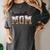 Baseball Mom Leopard Game Day Vibes Baseball Mama Women's Comfort Colors T-Shirt Pepper