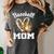 Baseball Mom Leopard Heart Matching Family Women's Comfort Colors T-Shirt Pepper