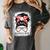 Baseball Mom Messy Bun Hair Player Mom Women's Comfort Colors T-Shirt Pepper Baseball Mom Messy Bun Hair Player Mom Women's Comfort Colors T-Shirt Pepper