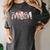 Baseball Mom With Pink Bow Women's Comfort Colors T-Shirt Pepper