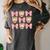 Baseball Mom Sister Tween Teen Girl Girly Pink Bow Preppy Women's Comfort Colors T-Shirt Pepper