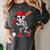 Baseball Skeleton Halloween Playing Women's Comfort Colors T-Shirt Pepper Baseball Skeleton Halloween Playing Women's Comfort Colors T-Shirt Pepper